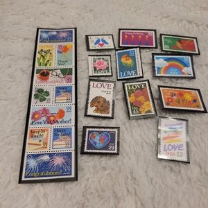 US Stamp Collection * 21 Love &  Occasions Stamps * 80s and 90s * Vintage * #10